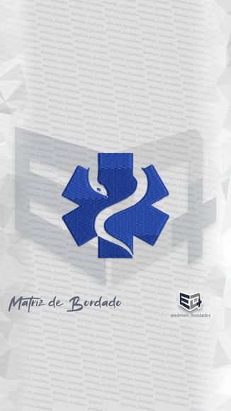 Matrizes de Bordado Simbolo Medicina Uninassau Jaleco