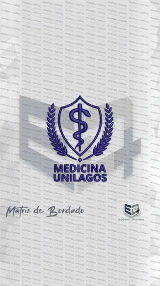 Kit Matrizes de Bordado Medicina Unilagos