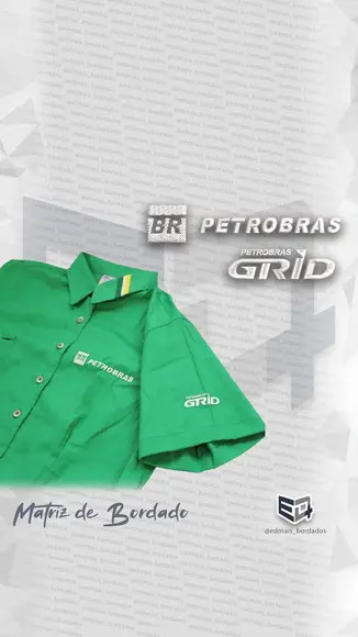Kit Pacote Matrizes de Bordado Uniforme Posto Petrobras