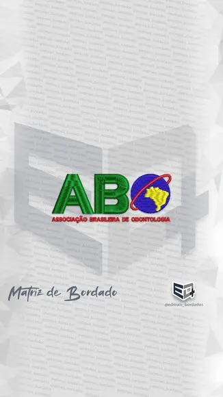 Matriz de Bordado Abo Assoc. Brasileira de Odontologia Logo