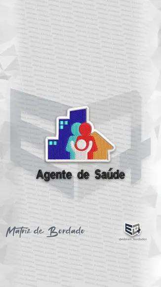 Matriz de Bordado Agente de Saúde - Unidade Básica de Saúde