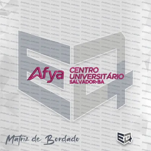 Matriz de Bordado Afya Centro Universitário Salvador Ba