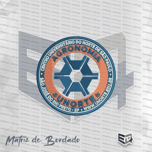 Matriz de Bordado Agronomia - Unorte