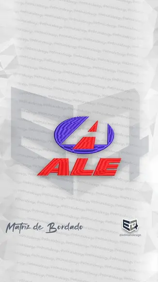 Matriz de Bordado Ale Combustíveis Posto Logo