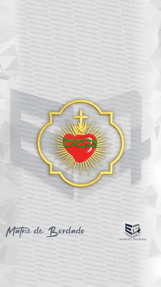 Matriz de Bordado Apostolado da Oração