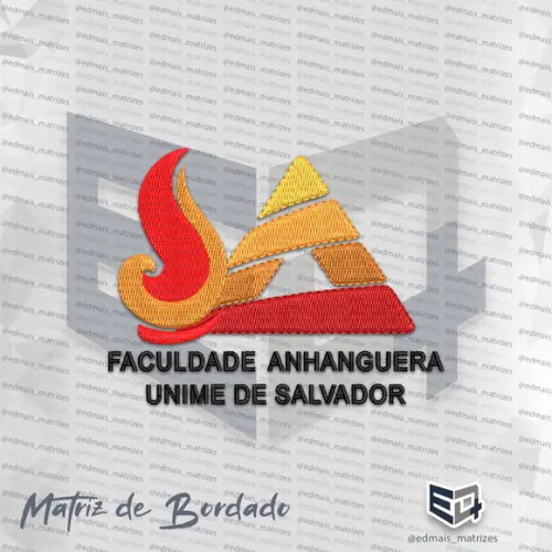 Matriz de Bordado Anhanguera Unime de Salvador