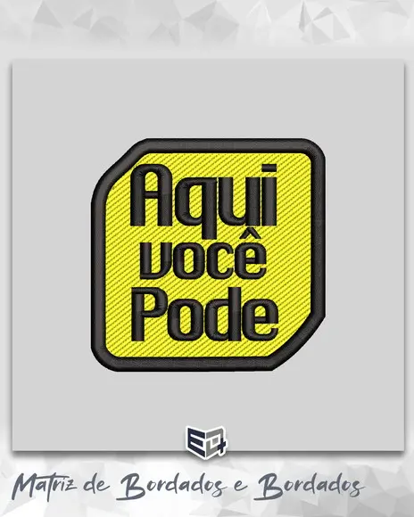 Matriz de Bordado Aqui Você Pode Uniplan Unip