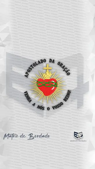 Matriz de Bordado Apostolado da Oração Sagrado Coração