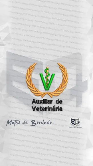 Matriz de Bordado Auxiliar de Veterinário