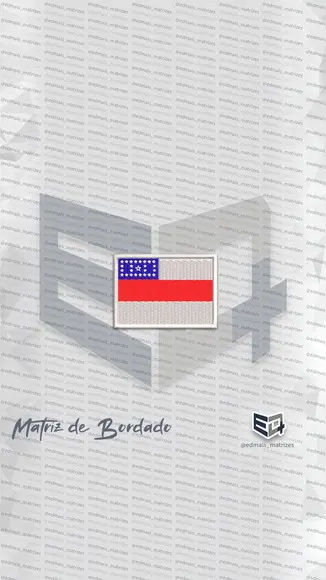 Matriz de Bordado Bandeira Amazonas