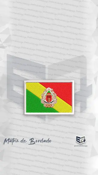 Matriz de Bordado Bandeira Embu das Artes