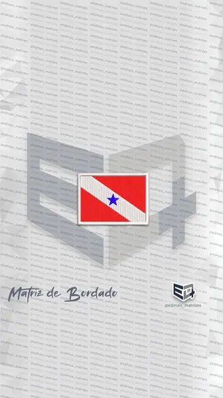Matriz de Bordado Bandeira Pará