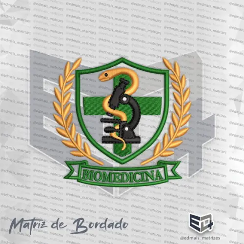 Matriz de Bordado Biomedicina 25