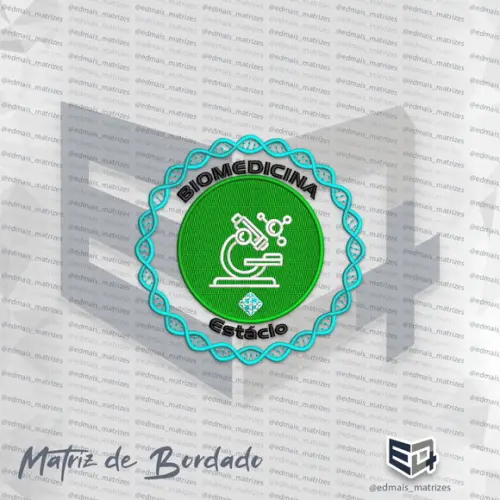 Matriz de Bordado Biomedicina Estácio