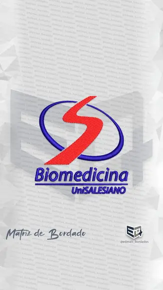 Matriz de Bordado Biomedicina Unisalesiano