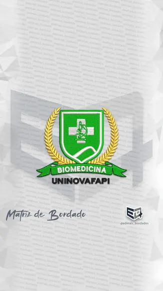 Matriz de Bordado Biomedicina Uninovafapi
