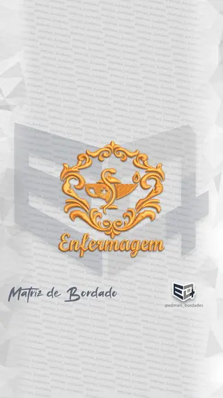 Matriz de Bordado Brasão Enfermagem 7