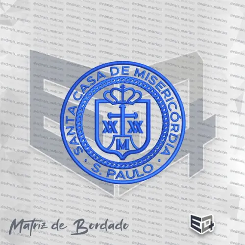 Matriz de Bordado Brasão Santa Casa de Misericórdia de Sp