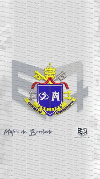 Matriz de Bordado Brasão Unisalesiano Logo
