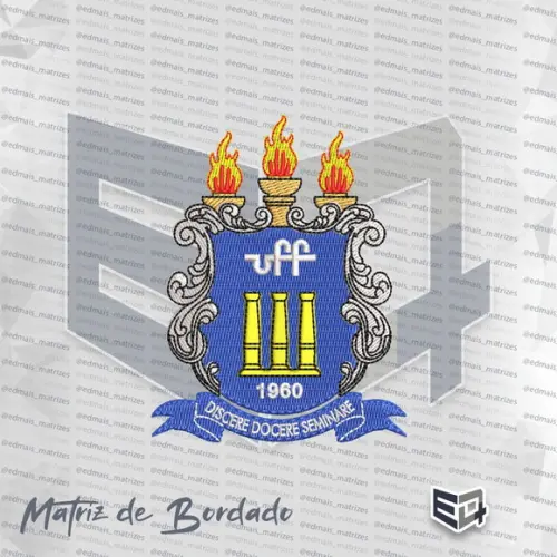 Matriz de Bordado Brasão Uff - Univ. Federal Fluminense