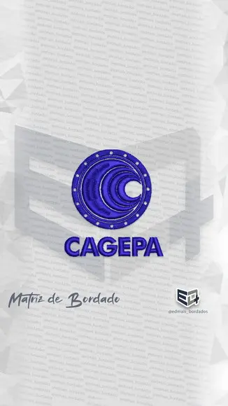 Matriz de Bordado Cagepa Comp. de Aguas e Esgotos da Paraíba