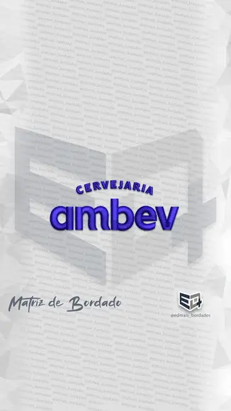 Matriz de Bordado Cervejaria Ambev