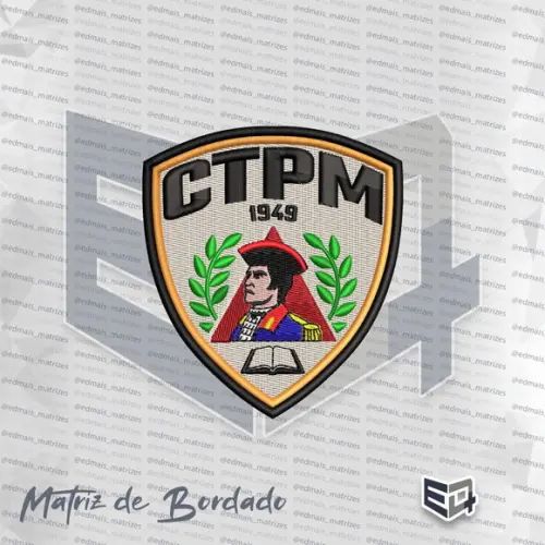 Matriz de Bordado Colégio Tiradentes Ctpm 1949