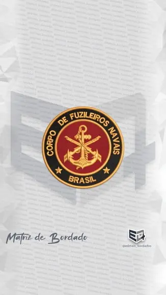 Matriz de Bordado Corpo de Fuzileiros Navais Patch