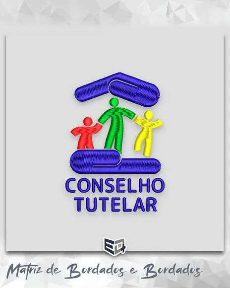 Matriz de Bordado Conselho Tutelar Logo