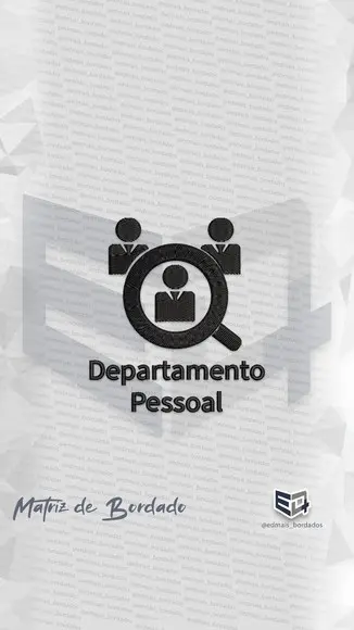 Matriz de Bordado Departamento Pessoal Rh Uniforme