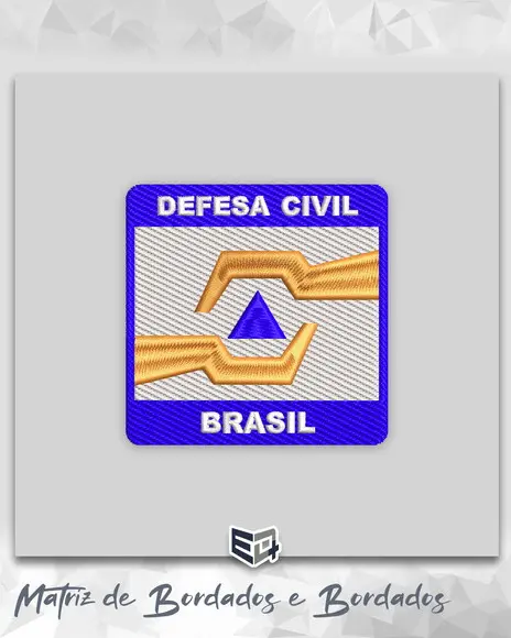 Matriz de Bordado Defesa Civil Brasil
