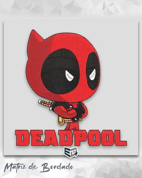 Matriz de Bordado Deadpool Personalizado