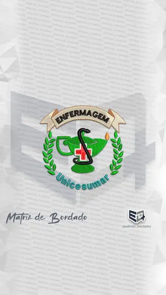 Matriz de Bordado Enfermagem Unicesumar