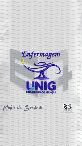 Matriz de Bordado Enfermagem Unig Universidade Iguaçu