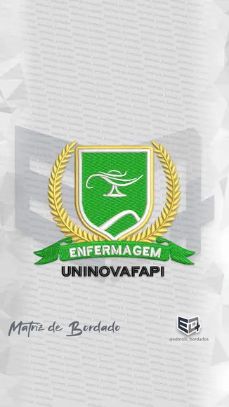 Matriz de Bordado Enfermagem Uninovafapi Alfa