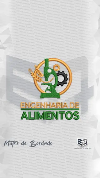 Matriz de Bordado Engenharia de Alimentos
