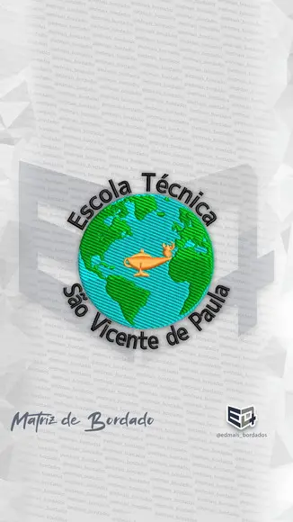 Matriz de Bordado Escola Técnica São Vicente de Paula