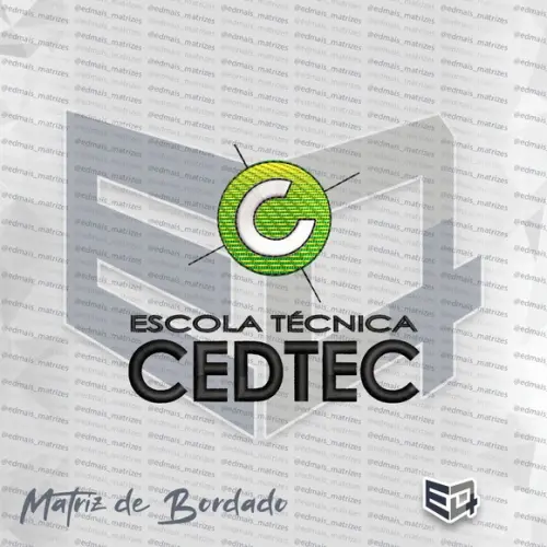 Matriz de Bordado Escola Técnica Cedtec