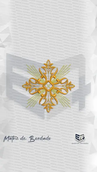 Matriz de Bordado Estola Cruz