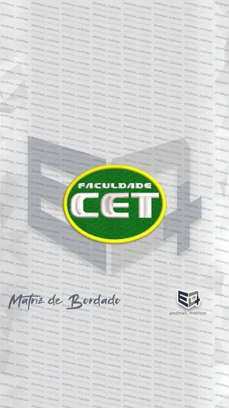 Matriz de Bordado Faculdade Cet