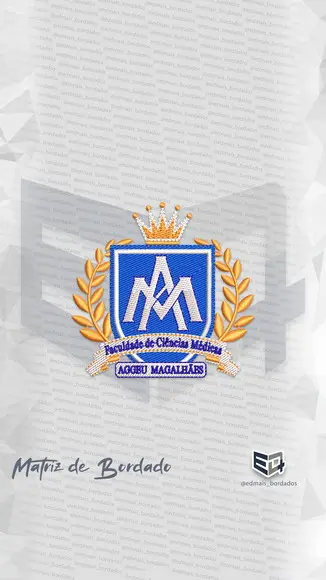 Matriz de Bordado Faculdade de C. Médicas Aggeu Magalhães