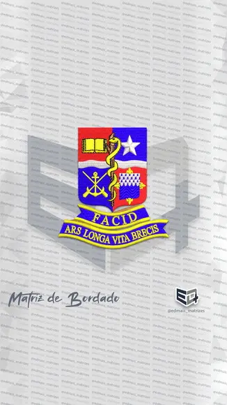 Matriz de Bordado Facid Brasão