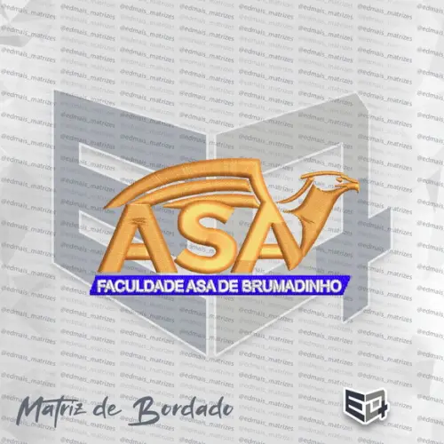 Matriz de Bordado Faculdade Asa de Brumadinho