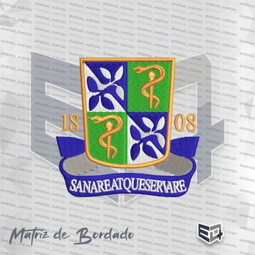 Matriz de Bordado Faculdade de Medicina da Bahia Fameb Ufba