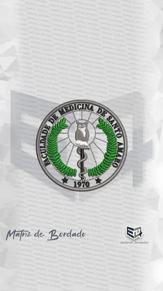Matriz de Bordado Faculdade de Medicina de Santo Amaro Logo