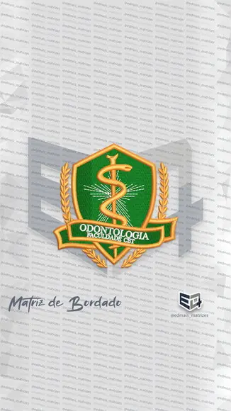 Matriz de Bordado Faculdade de Odontologia Cet 2
