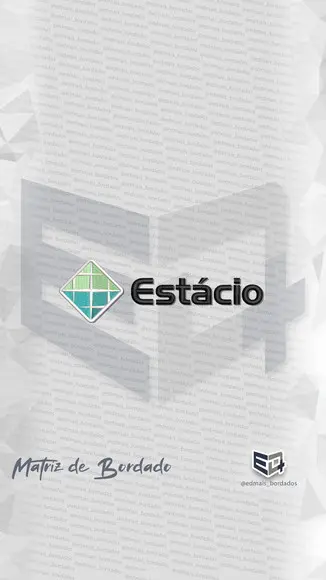 Matriz de Bordado Faculdade Estácio de Sá - Horizontal