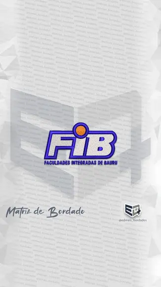 Matriz de Bordado Faculdade Integradas de Bauru Fib