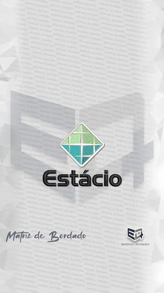 Matriz de Bordado Faculdade Estácio de Sá - Vertical