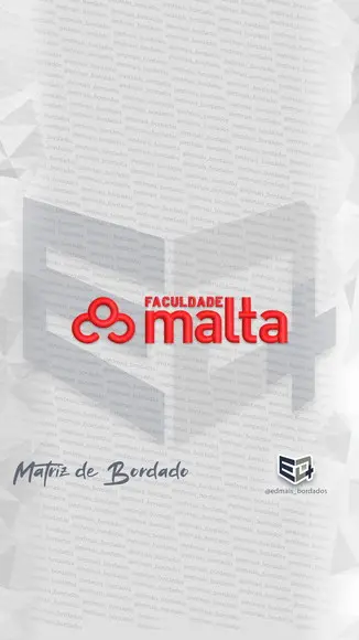 Matriz de Bordado Faculdade Malta